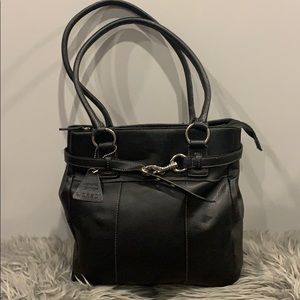 L. Credi Genuine Leather tote purse bag